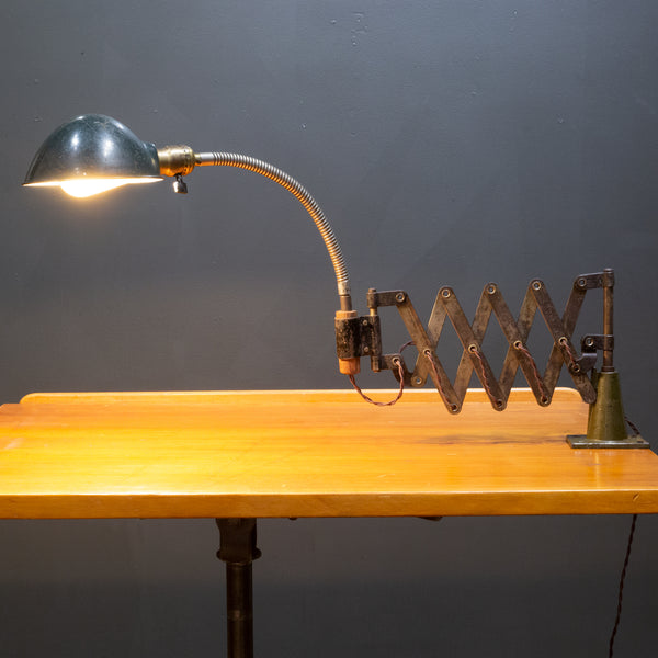 Industrial Scissor Task Lamp c.1930