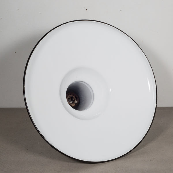Depression Era Large Porcelain and Enameled Swivel Pendant Shades c.1920-Price per piece