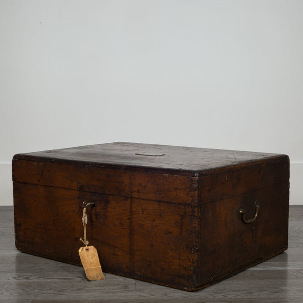 Mahogany and Brass Silverware Chest from Pennsylvania c.1868