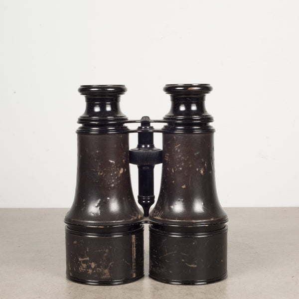 19th c. Expandable Leather Wrapped Binoculars c.1880