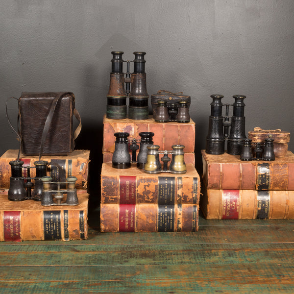 19th c. Sportier Paris Embossed Opera Binoculars c.1880