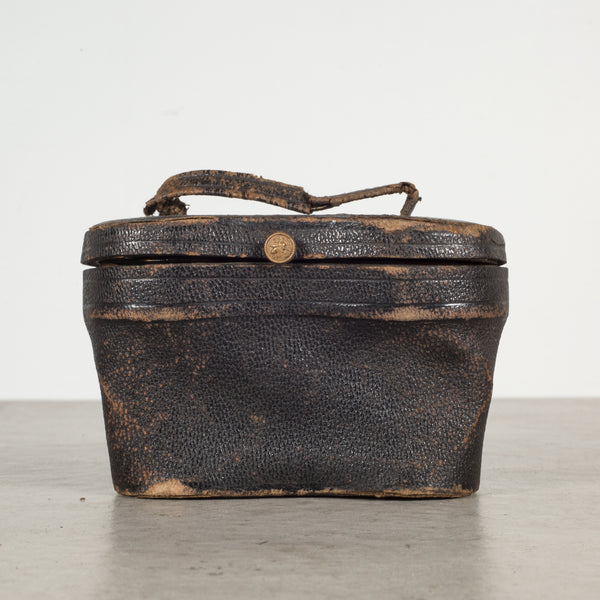 19th c. Leather Wrapped Opera Binoculars and Bee Stamp Case c.1880