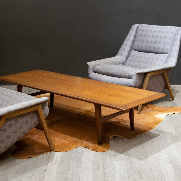 Mid-century Reupholsterd Folke Ohlsson Lounge Chair c.1950-1960