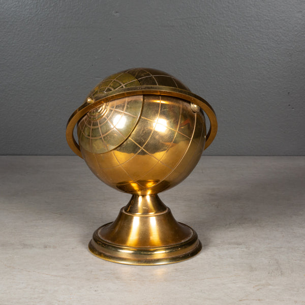 Mid-century Brass Globe Cigarette Holder c.1960