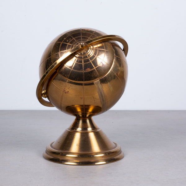 Mid-century Brass Globe Cigarette Holder c.1960