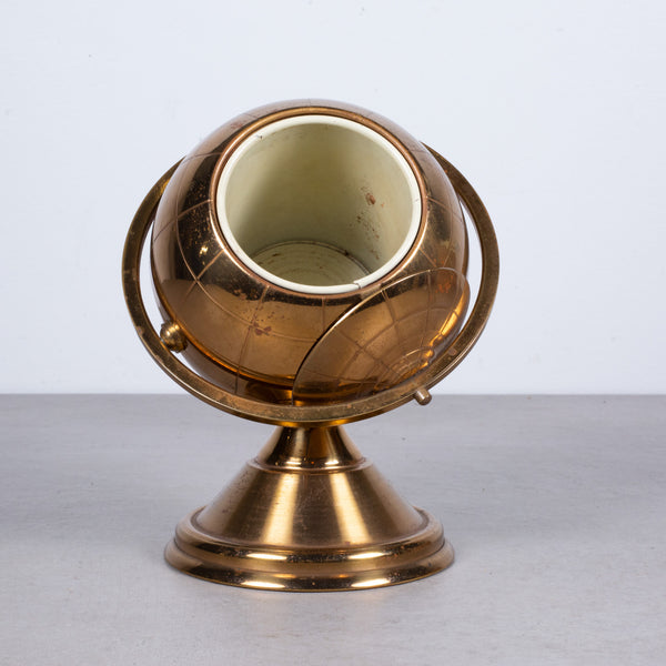 Mid-century Brass Globe Cigarette Holder c.1960