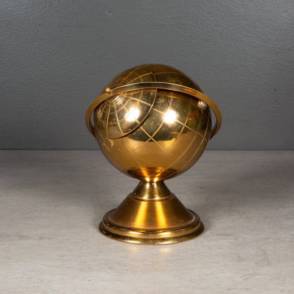 Mid-century Brass Globe Cigarette Holder c.1960