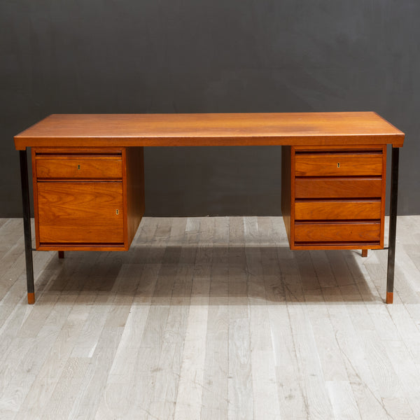 Mid-century Teak Desk by Peter Hvidt & Orla Mølgaard-Nielsen for Søborg Møbelfabrik, Denmark c.1950