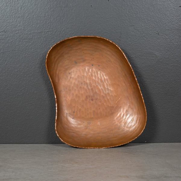 Mid-century German Hammered Copper Dish c.1960