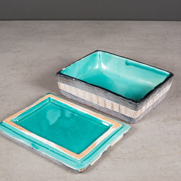 Mid-century Hand Made Italian Ceramic Box c.1960