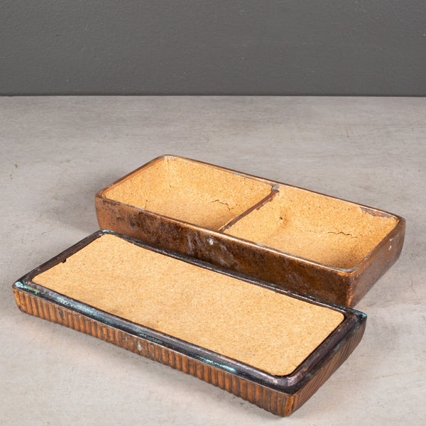 Mid-century Ben Seibel for JenFred Ware Copper Trinket Box c.1960