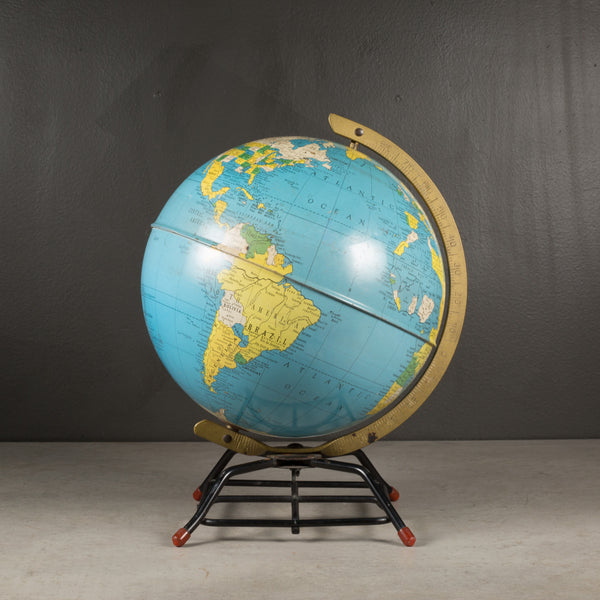 Mid-century All Metal Replogle Globe c.1950