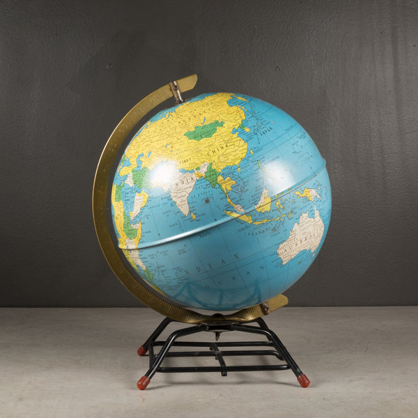 Mid-century All Metal Replogle Globe c.1950