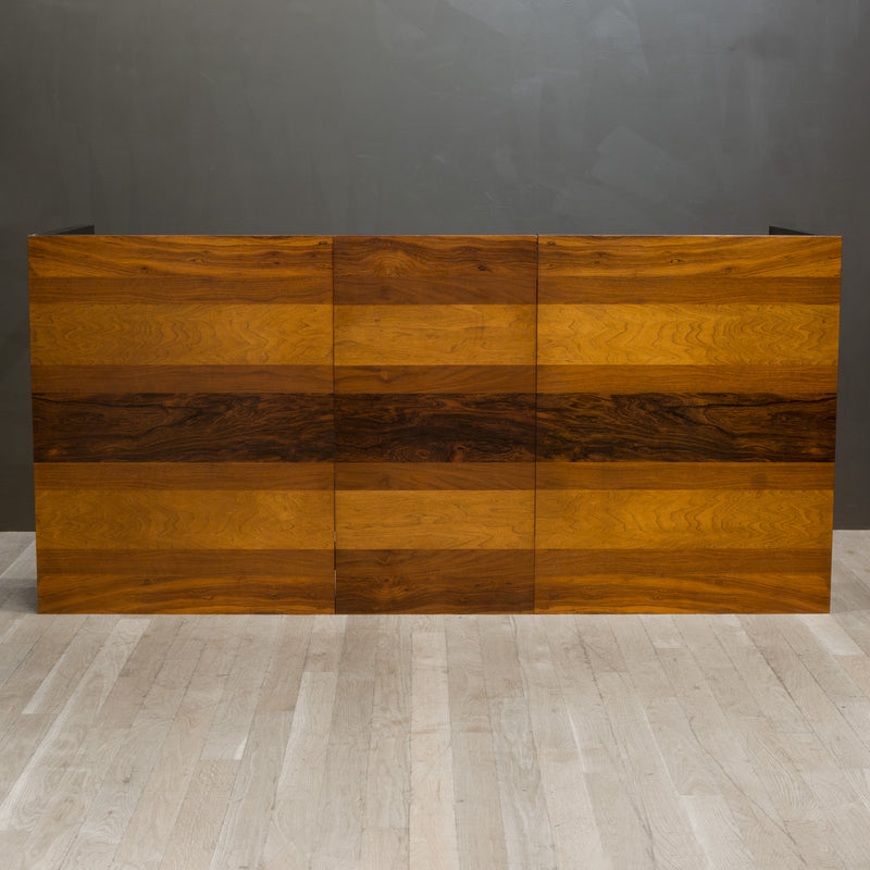 Mid-century Mixed Wood Milo Baughman Expandable Dining Table c.1960