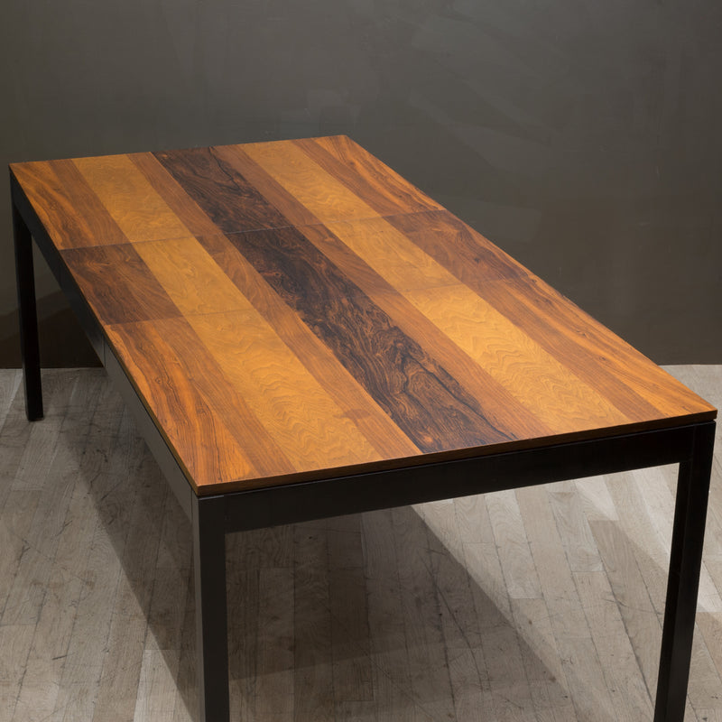 Mid-century Mixed Wood Milo Baughman Expandable Dining Table c.1960