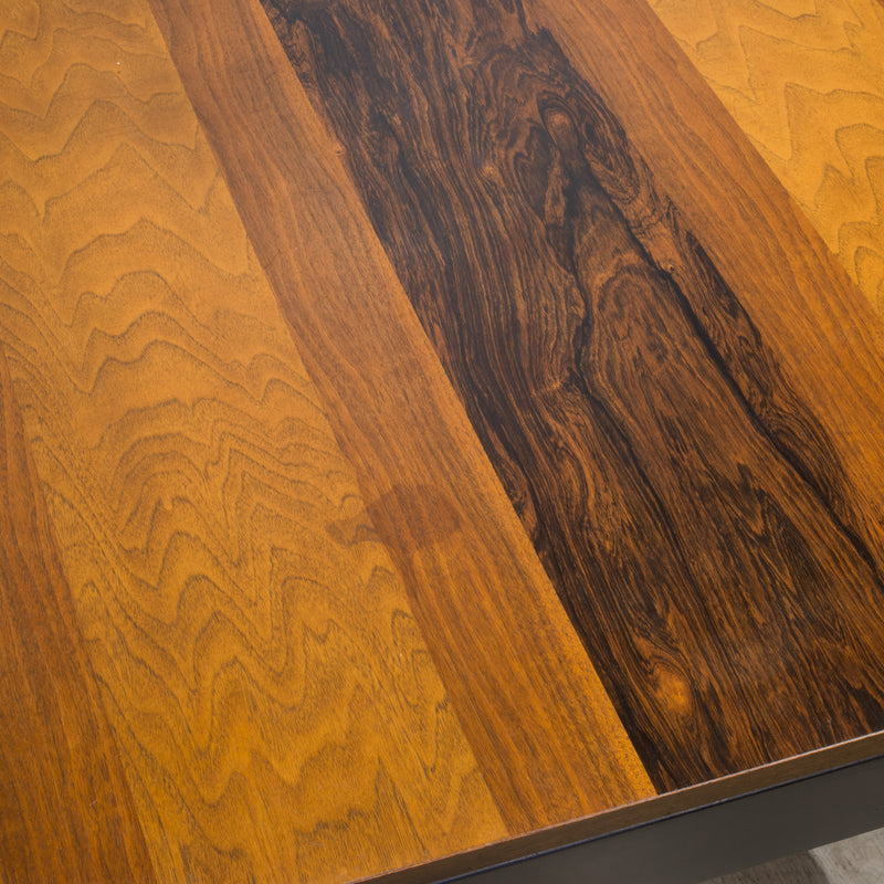 Mid-century Mixed Wood Milo Baughman Expandable Dining Table c.1960