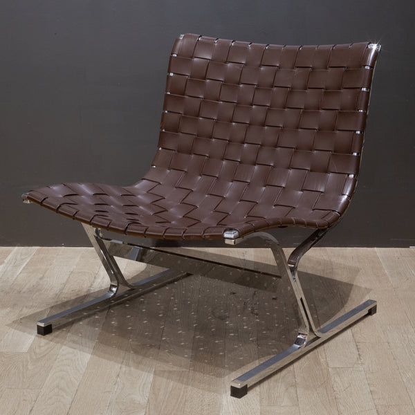 Mid-century Ross Littell for ICF de Padova Luar Leather Lounge Chair c.1960