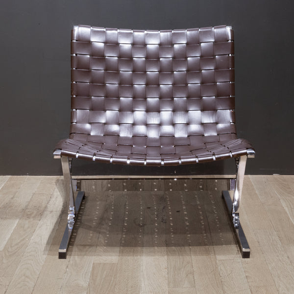 Mid-century Ross Littell for ICF de Padova Luar Leather Lounge Chair c.1960