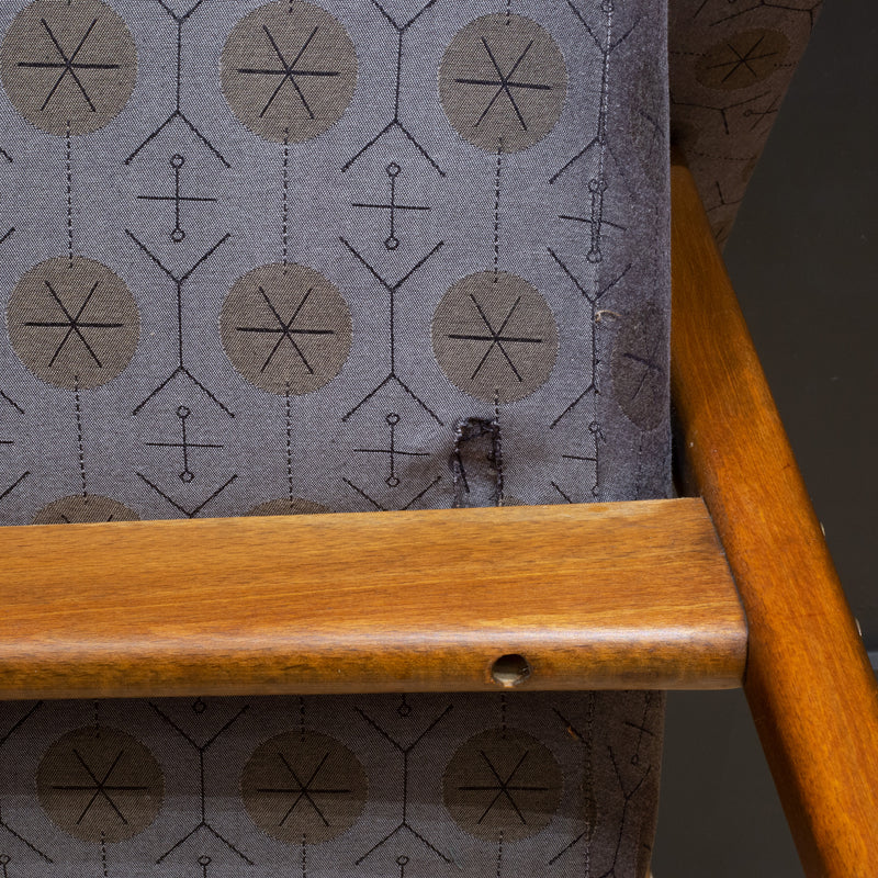 Mid-century Reupholsterd Folke Ohlsson Lounge Chair c.1950-1960