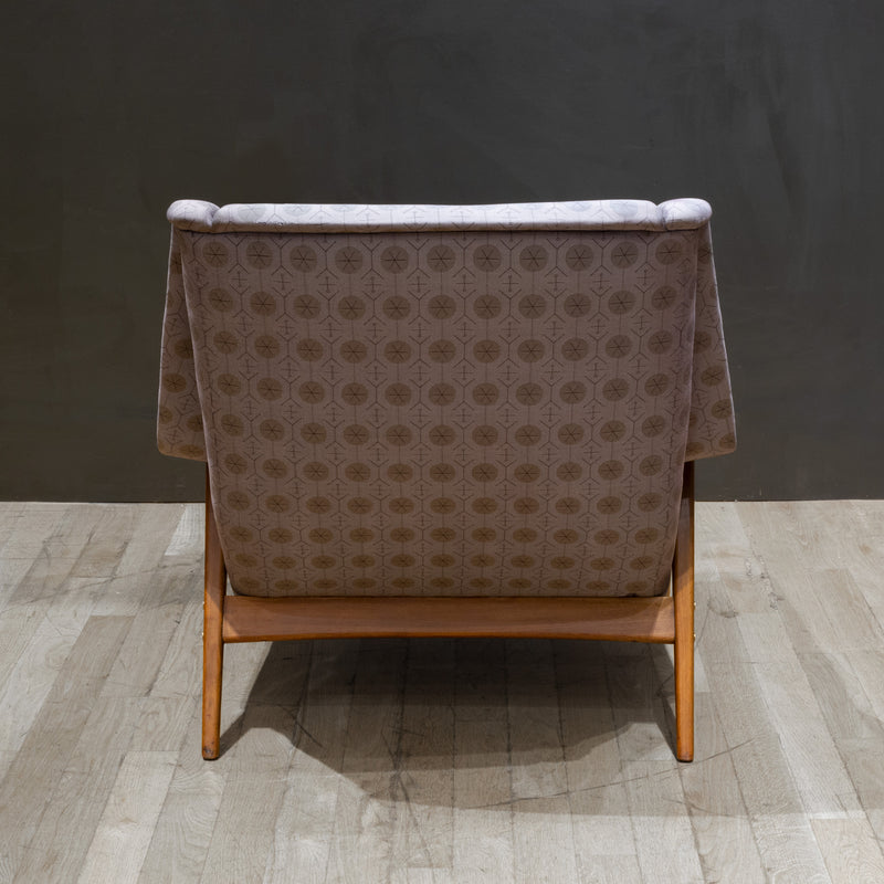 Mid-century Reupholsterd Folke Ohlsson Lounge Chair c.1950-1960