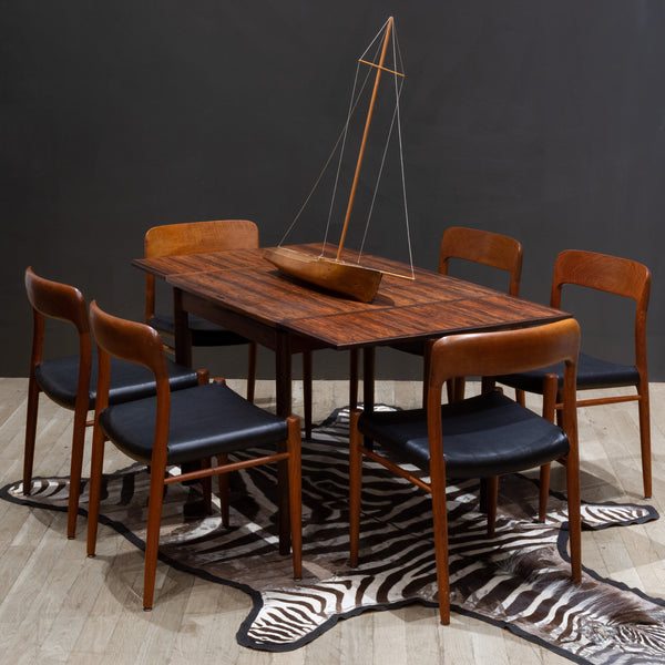 Mid-century J.L. Moller Model #75 Teak Dining Chairs c.1960