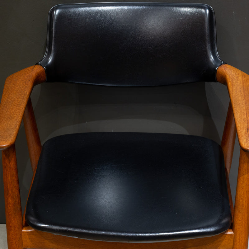 Pair of Mid-century Sculpted Teak Armchairs c.1960