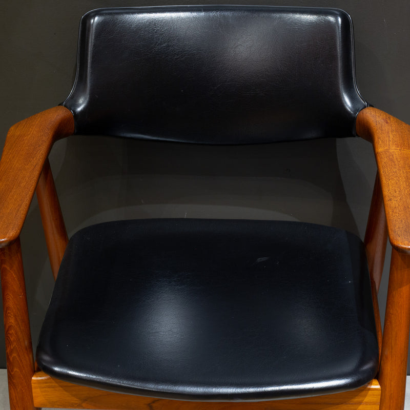 Pair of Mid-century Sculpted Teak Armchairs c.1960