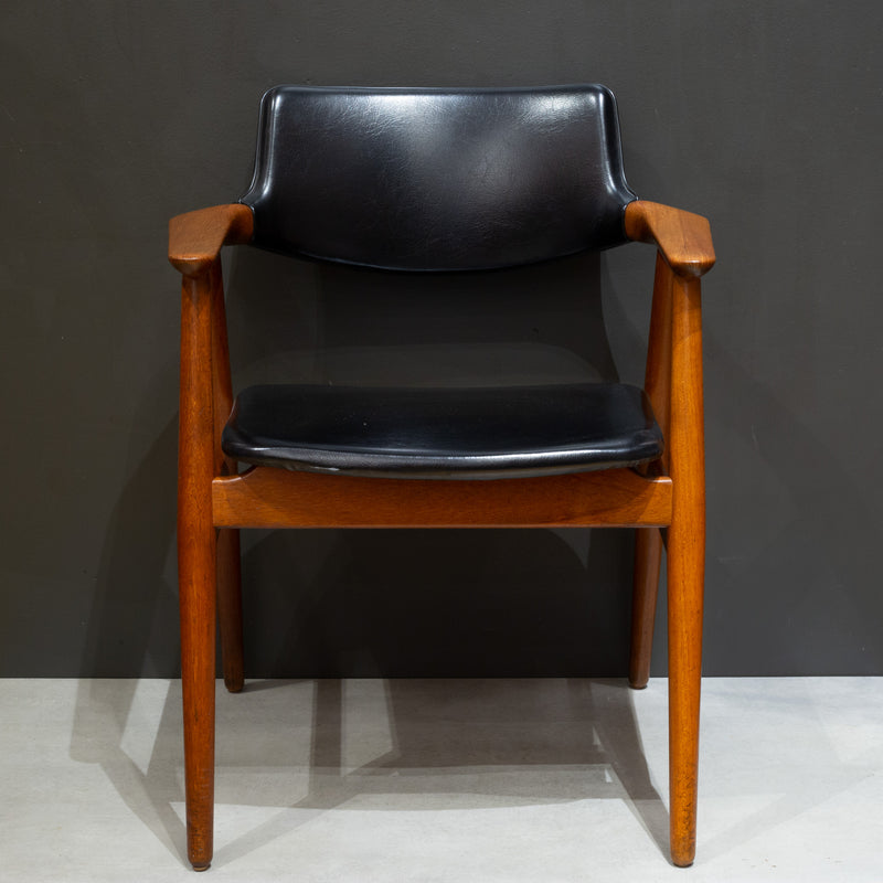 Pair of Mid-century Sculpted Teak Armchairs c.1960