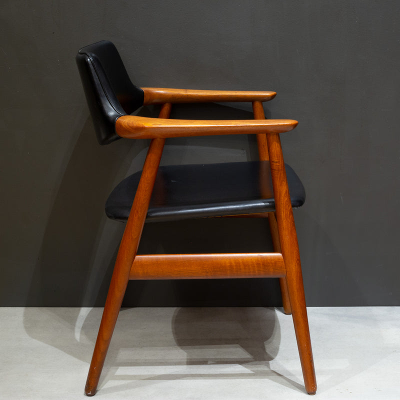 Pair of Mid-century Sculpted Teak Armchairs c.1960