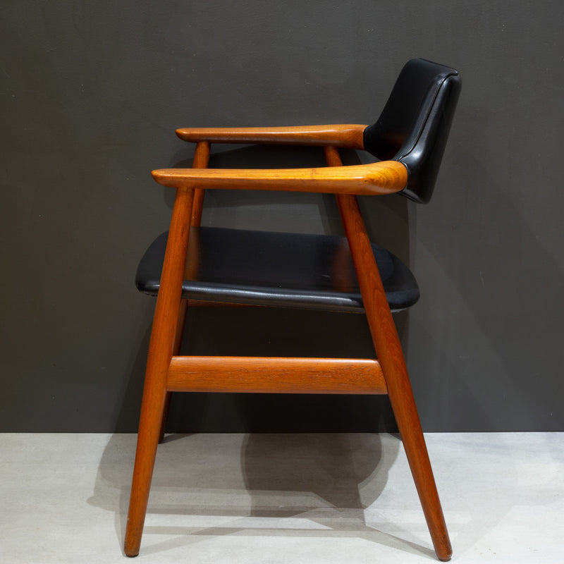 Pair of Mid-century Sculpted Teak Armchairs c.1960