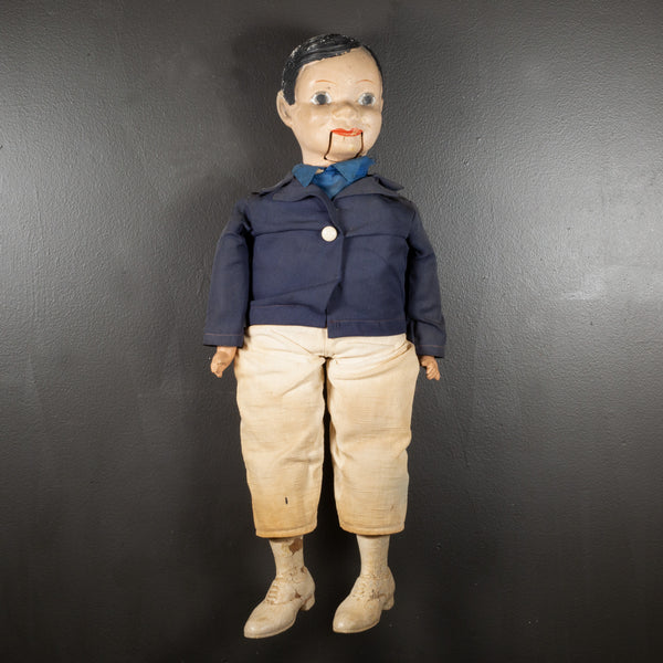 Mid-century Painted Ventriloquist Dummy c.1960
