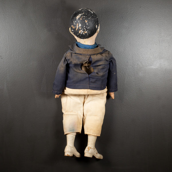 Mid-century Painted Ventriloquist Dummy c.1960