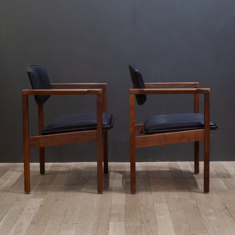 Mid-century Walnut Armchairs c.1950