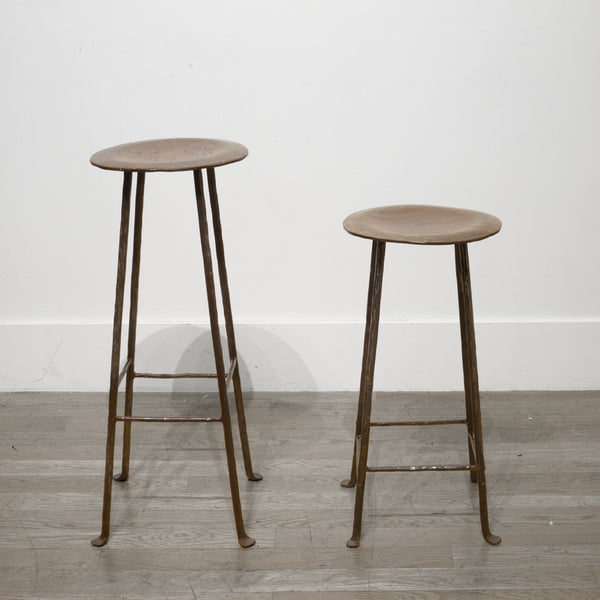 Hand Made Steel Factory Stools/Stands c.1930