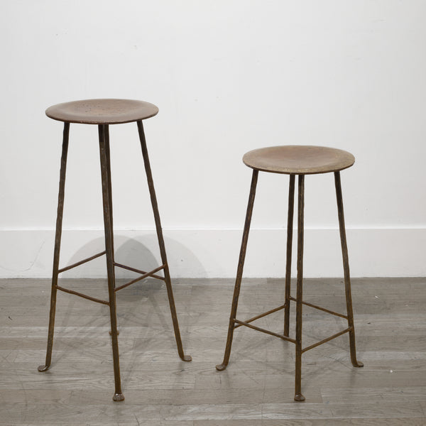Hand Made Steel Factory Stools/Stands c.1930