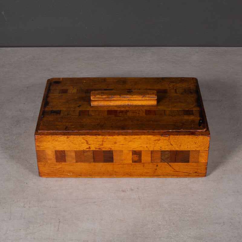 Inlay Parquetry Letter Box c.1970
