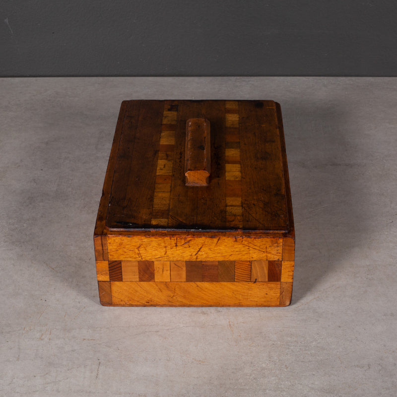 Inlay Parquetry Letter Box c.1970