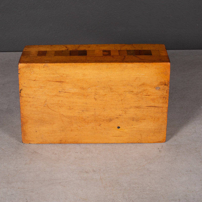 Inlay Parquetry Letter Box c.1970