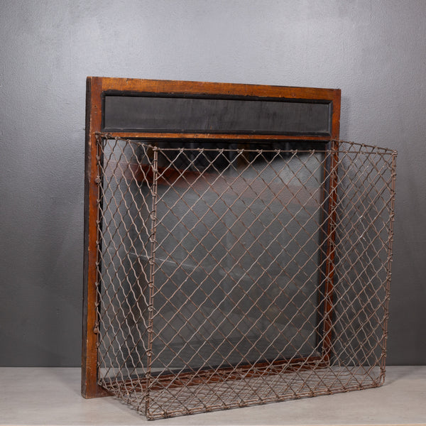 Early 20th c. "Turkey Sponge" Mahogany Chemist Bin c.1900-1940