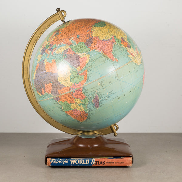 Replogle Standard Globe with Atlas c.1961-1964
