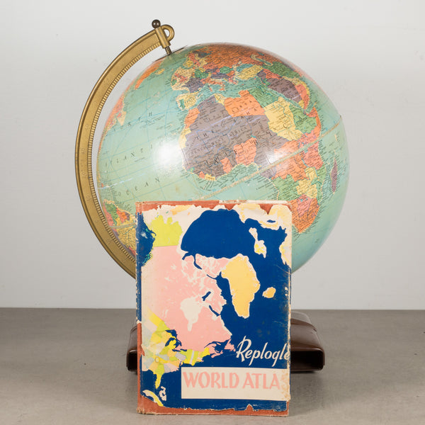 Replogle Standard Globe with Atlas c.1961-1964