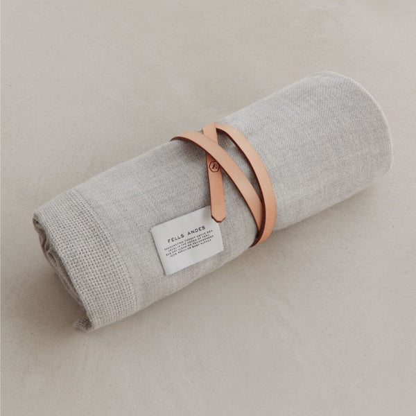 Ande Throw, Grey 100% Baby Alpaca by Fells Andes