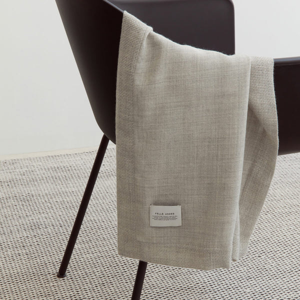 Ande Throw, Grey 100% Baby Alpaca by Fells Andes