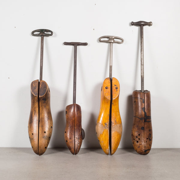 Antique Wood and Cast Iron Shoe Stretchers c.1920