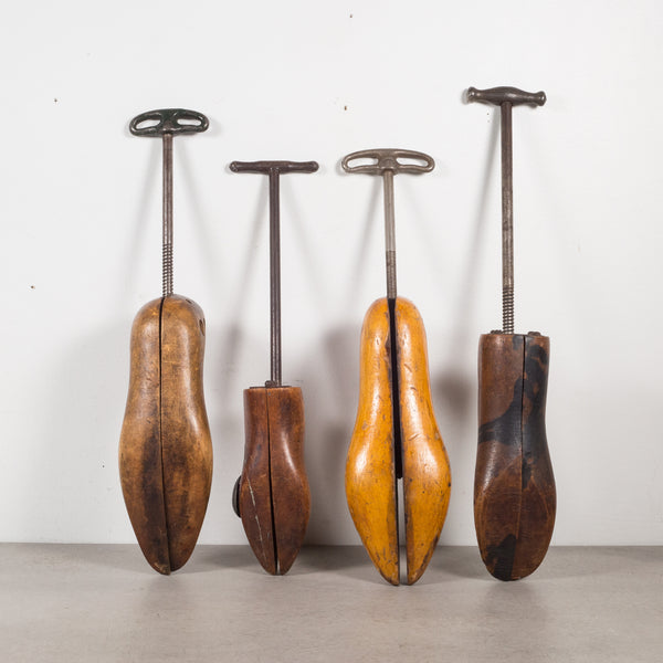 Antique Wood and Cast Iron Shoe Stretchers c.1920