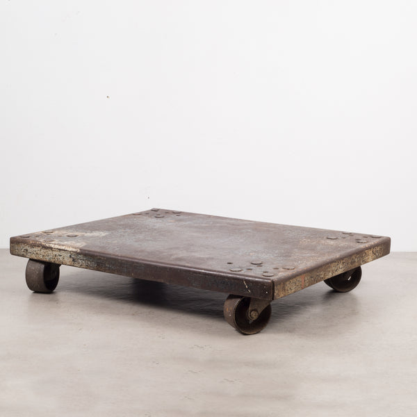 Early 20th c. Industrial Steel Dolly/Plant Stand c.1940