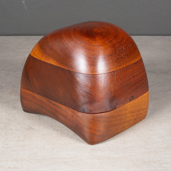 Studio Handcrafted Wooden Jewelry Box by Bay Area Artist Dean Santner c.1970