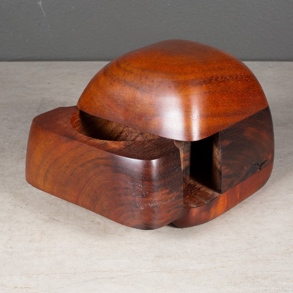 Studio Handcrafted Wooden Jewelry Box by Bay Area Artist Dean Santner c.1970