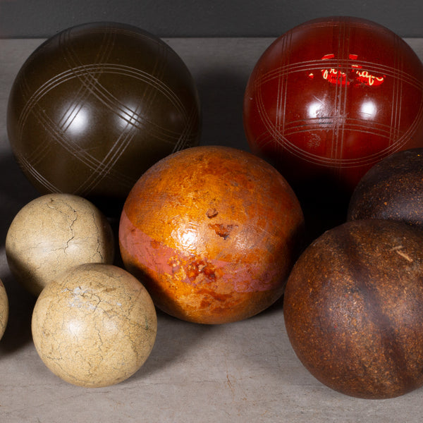 Collection of Vintage Bocci and Croquet Balls c.1970