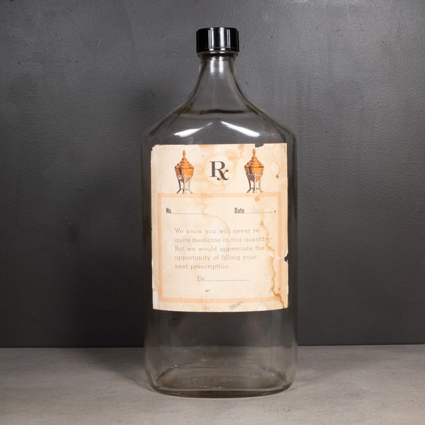 Oversize Pharmacy Medicine Display Bottle c.1940